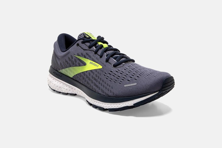 Brooks Ghost 13 Road Running Shoes - Mens - Grey/Green - ST3589142